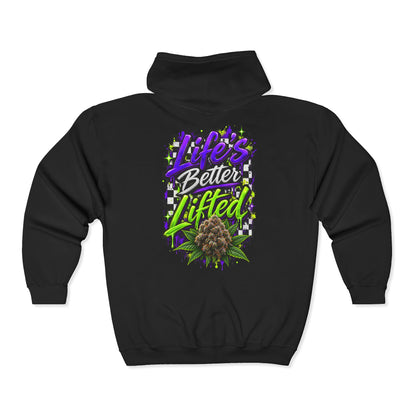 Life's Better Lifted Zip Hoodie