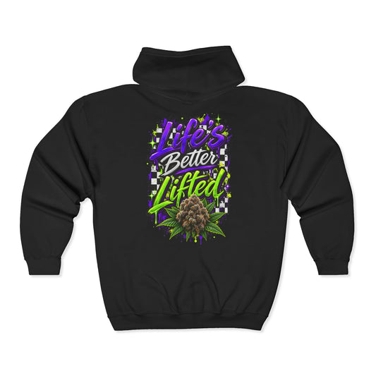 Life's Better Lifted Zip Hoodie