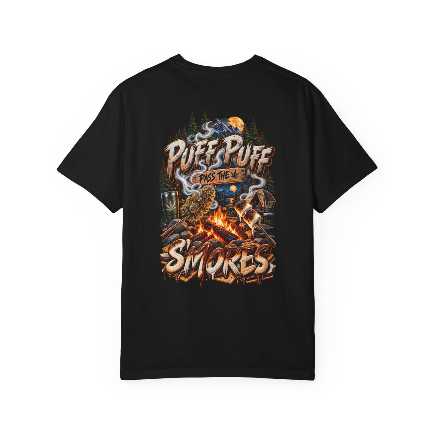 Puff Puff Pass the Smores Camping Graphic Tee