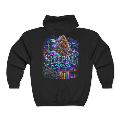 Sleeping in Seattle Zip Hoodie
