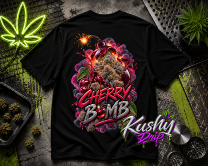 Cherry Bomb Strain Graphic Tee