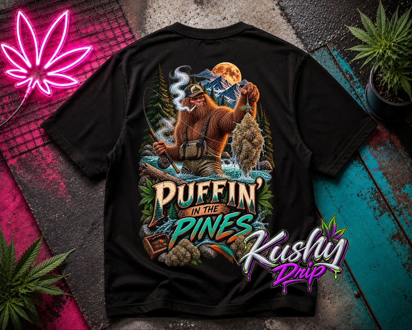 Puffin In The Pines Graphic Tee