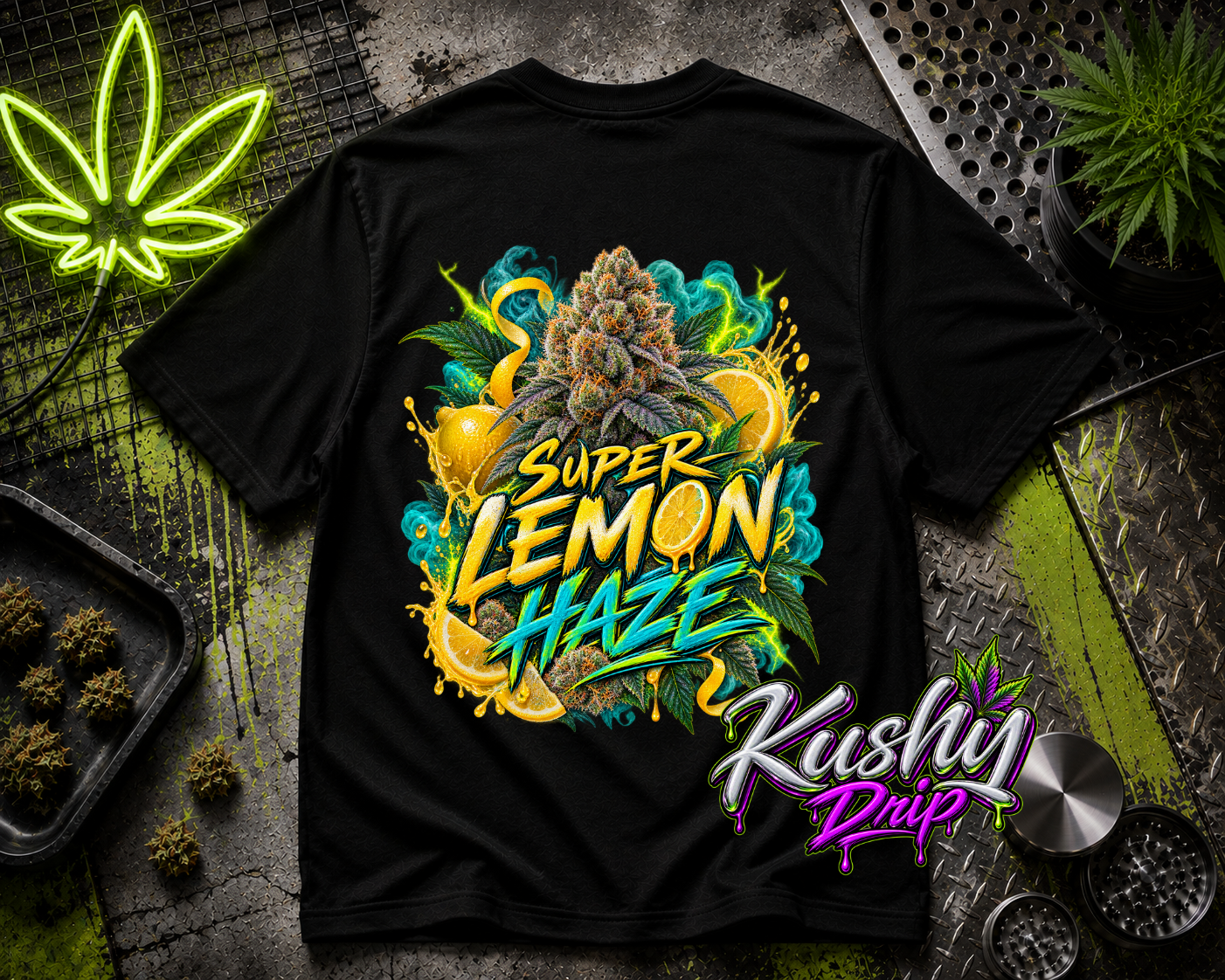 Super Lemon Haze Strain Graphic Tee