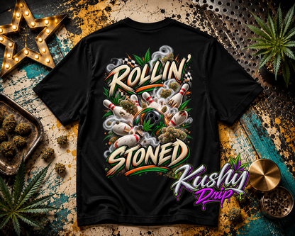 Rollin' Stoned Bowling Graphic Tee