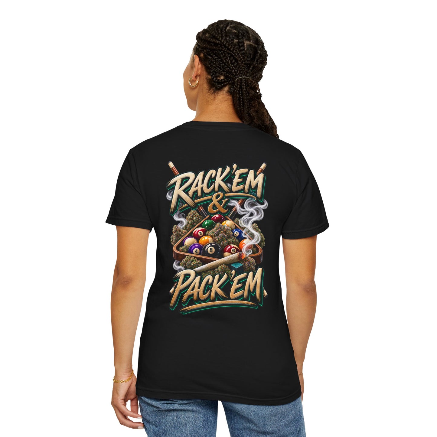 Rack em and Pack em Pool Graphic Tee