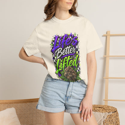 Life's Better Lifted T-Shirt — Cannabis Nug Graphic Tee