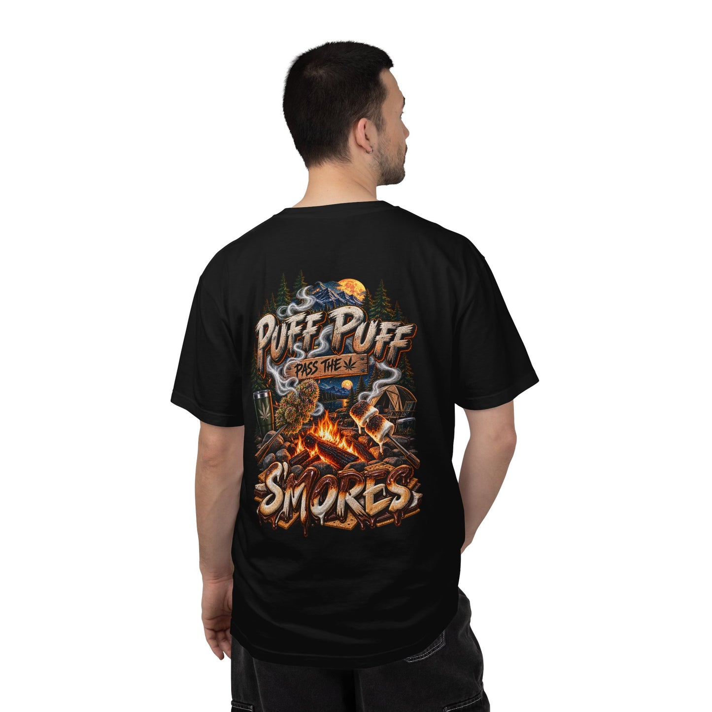Puff Puff Pass the Smores Camping Graphic Tee