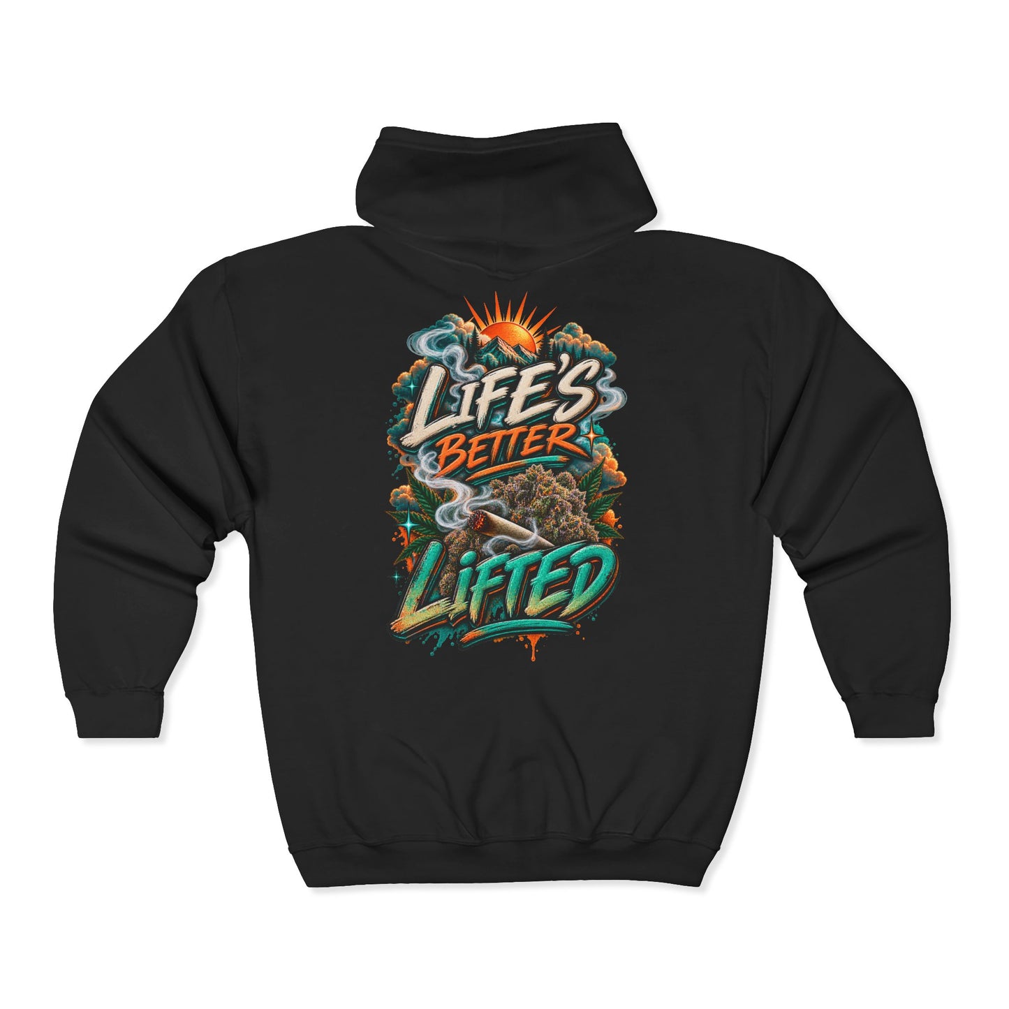 Life's Better Lifted Zip Hoodie