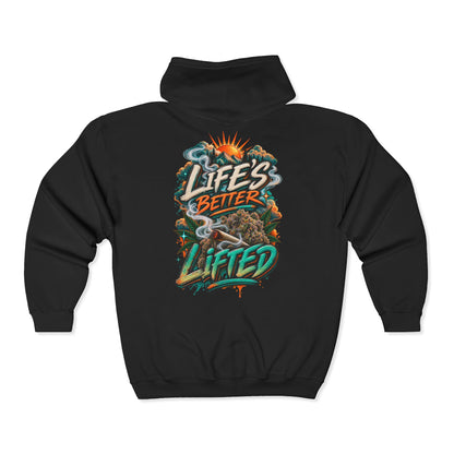Life's Better Lifted Zip Hoodie