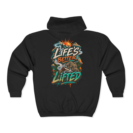 Life's Better Lifted Zip Hoodie
